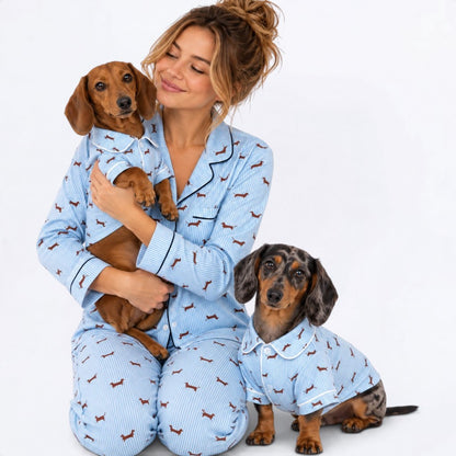 Zara  – Matching Dachshund Pajamas | Soft Satin Pajamas