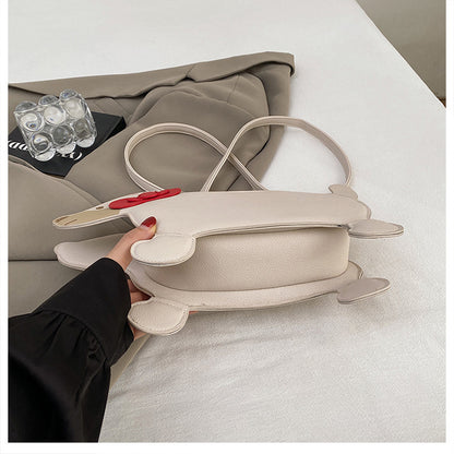 Dachshund Leather Handbag – Cross-Border Cartoon Shoulder Bag for Travel