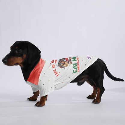 LIFE IS SHORT , EAT MORE CHRISTMAS COOKIES - Hawaiian Shirt for Doxies