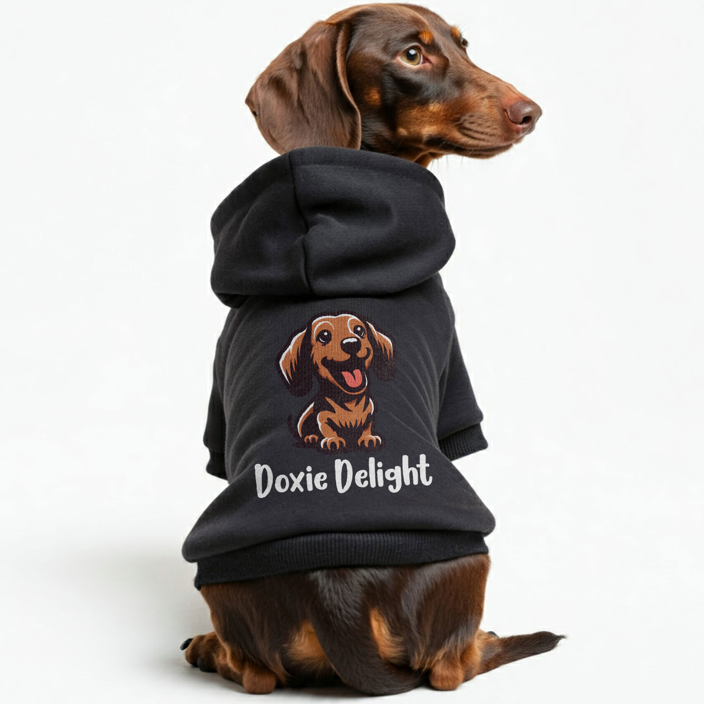 Doxie Delight - Personalized Dachshund Hoodies with Funny Quotes – Stylish, Cozy, and Premium 100% Cotton