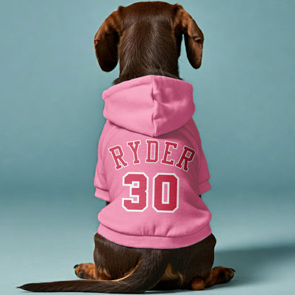 Nina - Personalized Dachshund Hoodies with your Doxie's name and number – Stylish, Cozy, and Premium 100% Cotton