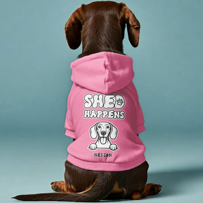Shed Happens - Personalized Dachshund Hoodies with your doxie name – Stylish, Cozy, and Premium 100% Cotton