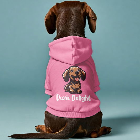 Doxie Delight - Personalized Dachshund Hoodies with Funny Quotes – Stylish, Cozy, and Premium 100% Cotton