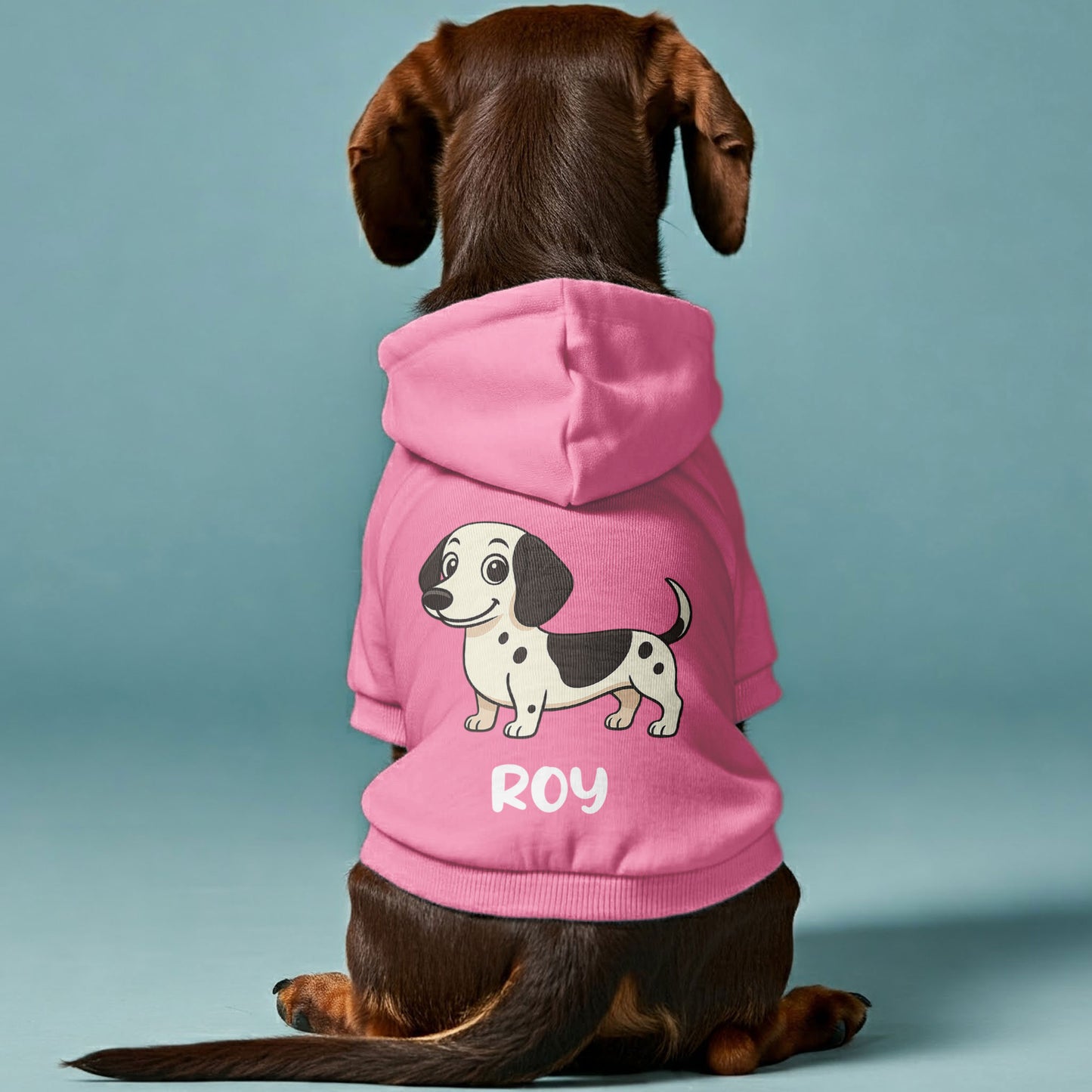 Charlie – Personalized Dachshund Hoodies with Your Doxie’s Name & Clipart – Stylish, Cozy & Made from Premium 100% Cotton