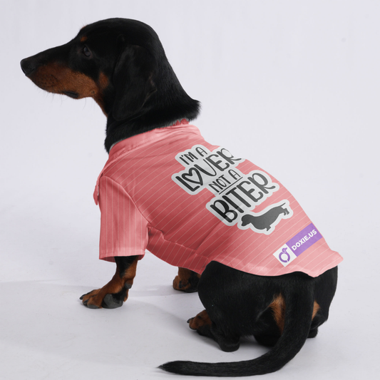 I'm a lover, not a biter - Hawaiian Shirt for Doxies