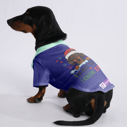 Be nice to me I know Santa - Hawaiian Shirt for Doxies