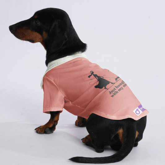 JUST HANGIN' WITH MY MOM - Hawaiian Shirt for Doxies