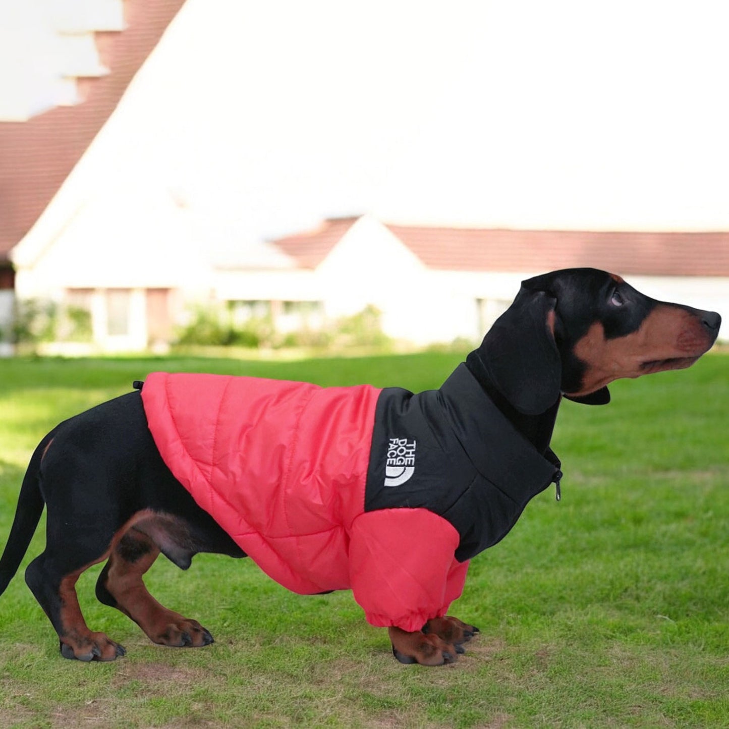 DoxieShield Dachshund Chaqueta cálida cortavientos Abrigo reflectante