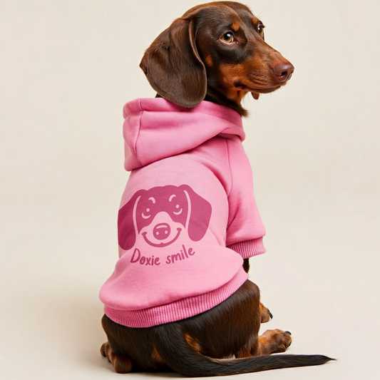 Doxie Smile - Personalized Dachshund Hoodies with Funny Quotes – Stylish, Cozy, and Premium 100% Cotton