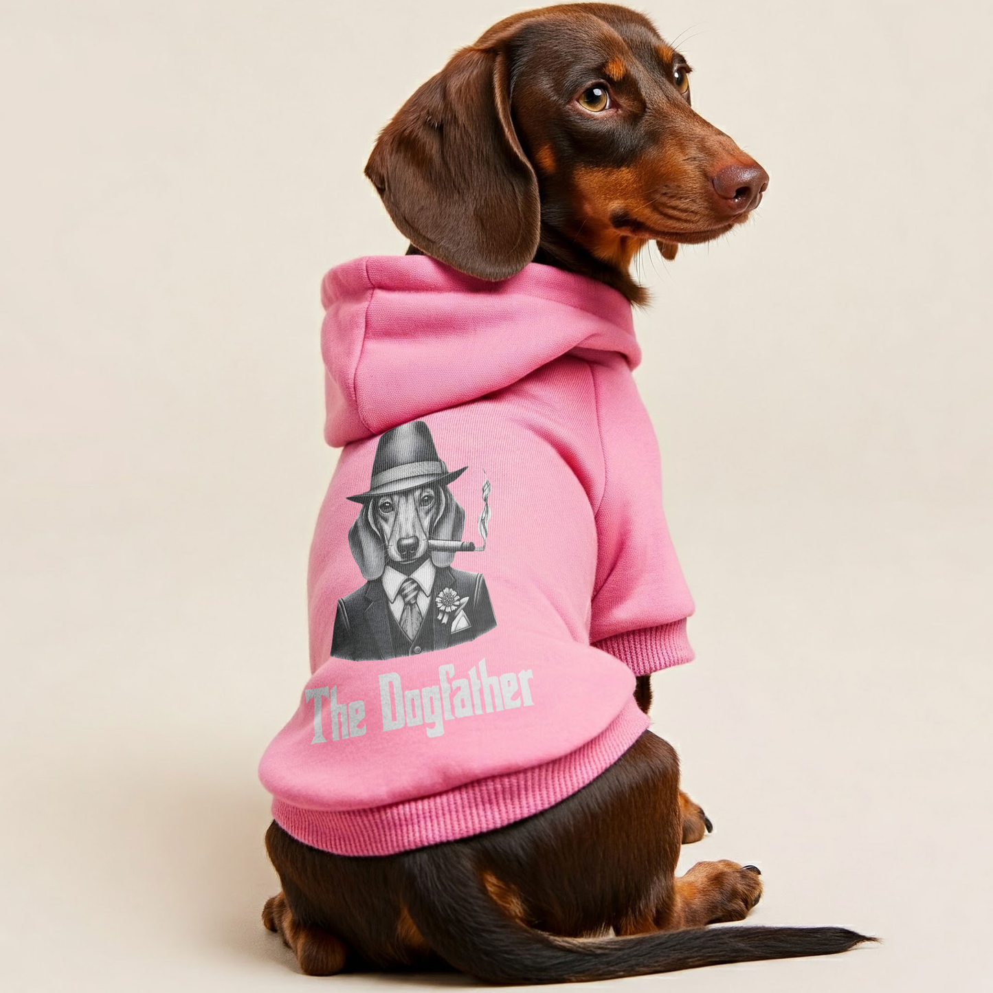 The Dogfather - Personalized Dachshund Hoodies with Funny Quotes – Stylish, Cozy, and Premium 100% Cotton