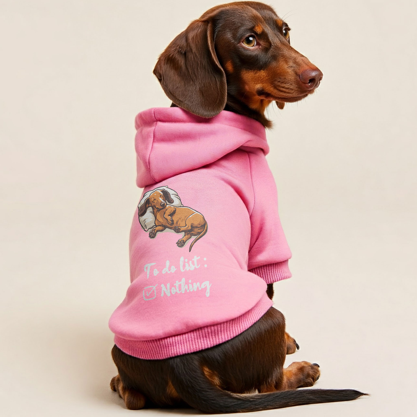 To Do List - Personalized Dachshund Hoodies with Funny Quotes – Stylish, Cozy, and Premium 100% Cotton