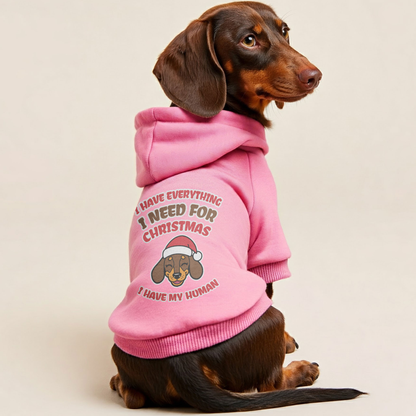 I Have My Human - Personalized Dachshund Hoodies with Funny Quotes – Stylish, Cozy, and Premium 100% Cotton