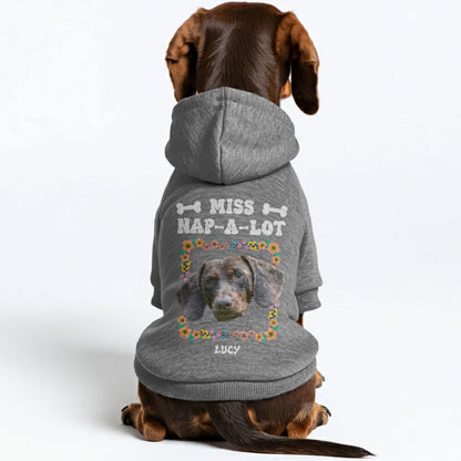Nap-a-Lot  – Personalized Dachshund Hoodies with Your Doxie’s Name & Photo – Stylish, Cozy & Made from Premium 100% Cotton