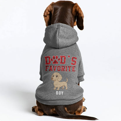 Mom's Favorite – Personalized Dachshund Hoodies with Your Doxie’s Name & Clipart – Stylish, Cozy & Made from Premium 100% Cotton
