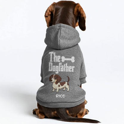 The Dogfather – Personalized Dachshund Hoodies with Your Doxie’s Name & Clipart – Stylish, Cozy & Made from Premium 100% Cotton