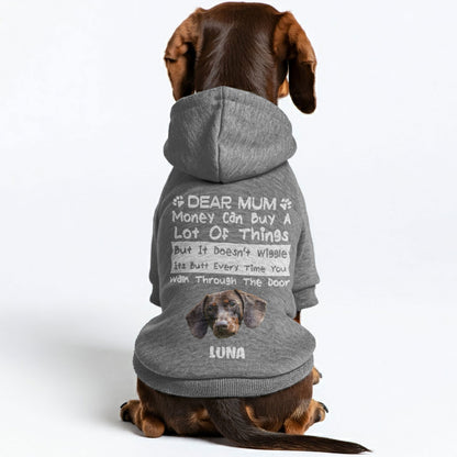 Dear MOM – Personalized Dachshund Hoodies with Your Doxie’s Name & Photo – Stylish, Cozy & Made from Premium 100% Cotton
