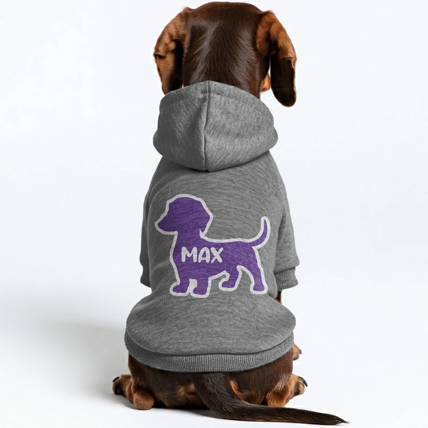 MILO - Personalized Dachshund Hoodies with your doxie name – Stylish, Cozy, and Premium 100% Cotton