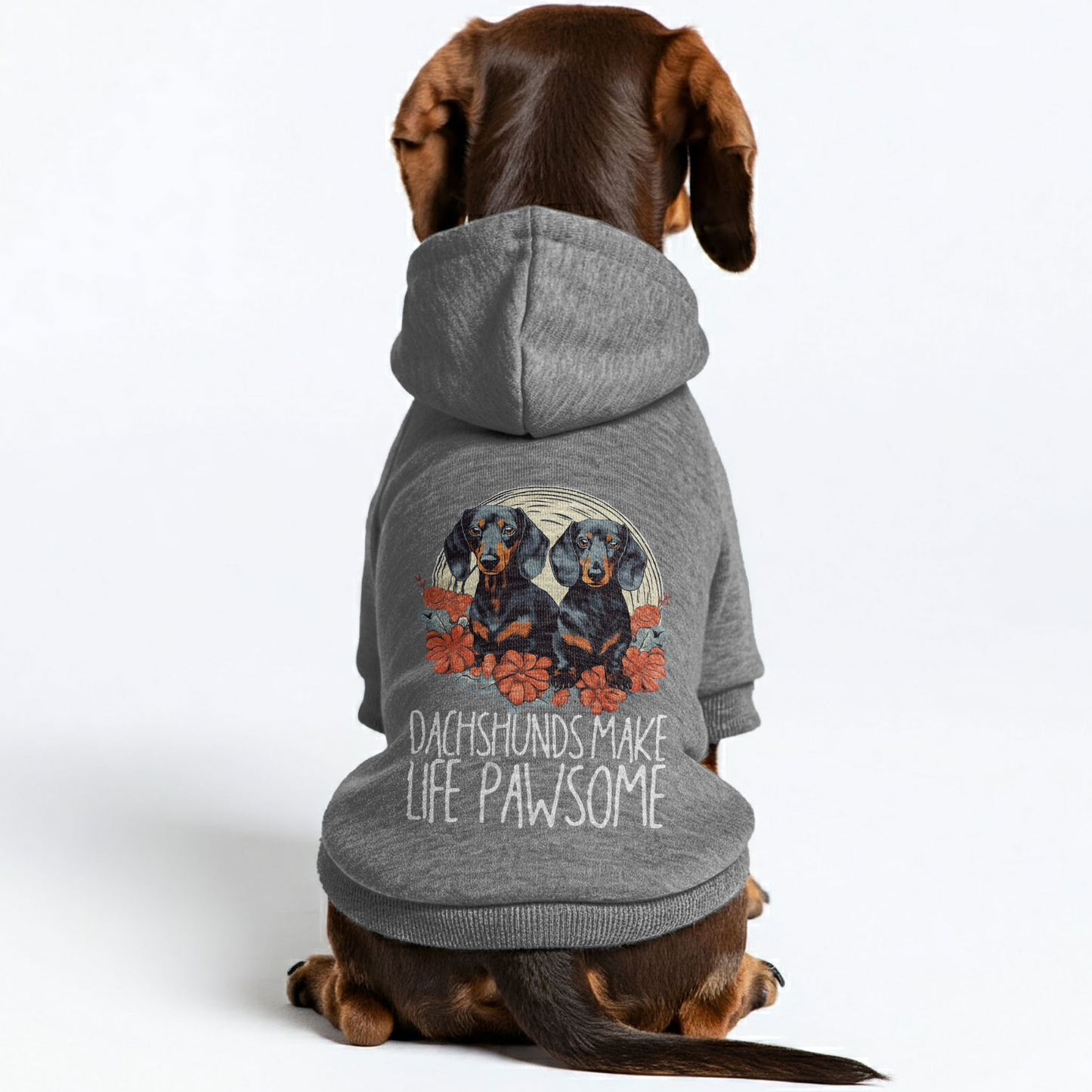 Dachshund Make Life Pawsome - Personalized Dachshund Hoodies with Funny Quotes – Stylish, Cozy, and Premium 100% Cotton