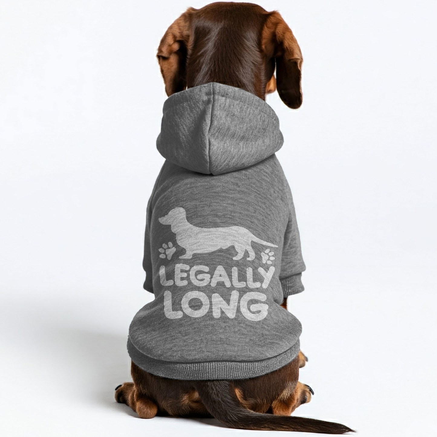 LEGALLY LONG - Personalized Dachshund Hoodies with Funny Quotes – Stylish, Cozy, and Premium 100% Cotton