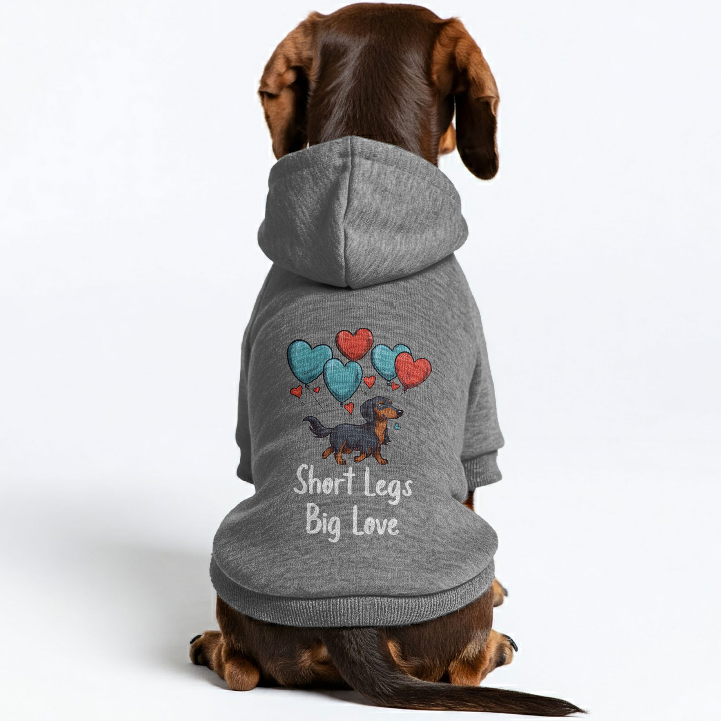 Short Legs, Big Love - Personalized Dachshund Hoodies with Funny Quotes – Stylish, Cozy, and Premium 100% Cotton