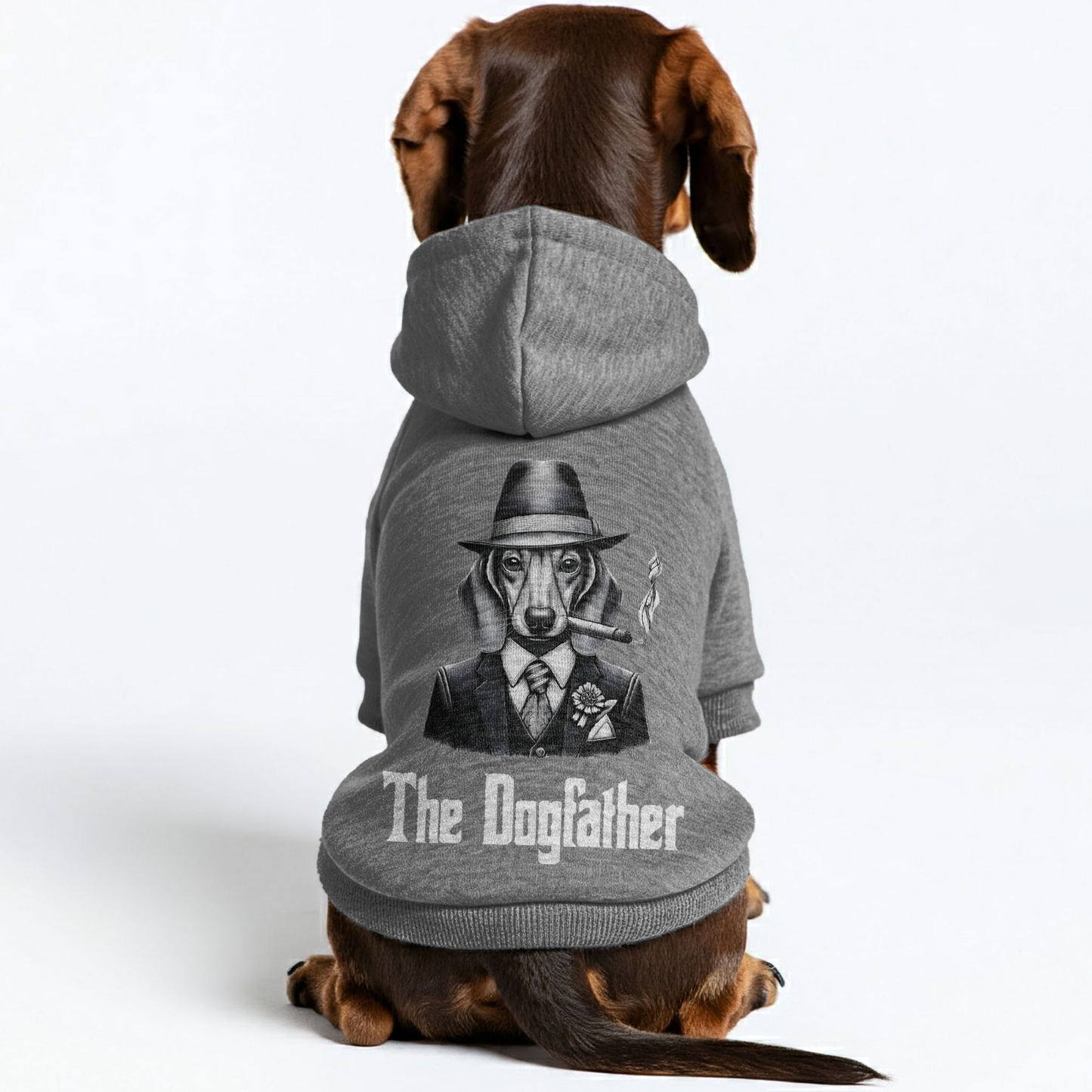 The Dogfather - Personalized Dachshund Hoodies with Funny Quotes – Stylish, Cozy, and Premium 100% Cotton