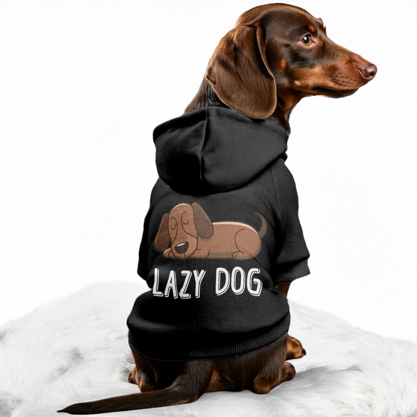 Lazy Dog - Personalized Dachshund Hoodies with Funny Quotes – Stylish, Cozy, and Premium 100% Cotton