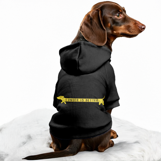 Longer is Better - Personalized Dachshund Hoodies with Funny Quotes – Stylish, Cozy, and Premium 100% Cotton