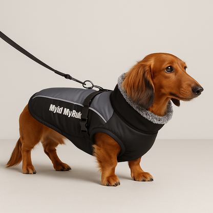 PawFlective Reflective Dachshund Winter Coat – Waterproof and Insulated Dog Clothes for Doxies