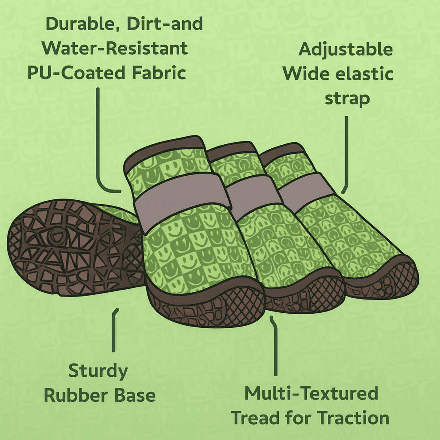 PawTrek Dachshund Outdoor Boots – Soft Breathable Non-Slip Shoes