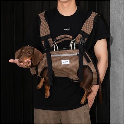 PawVentura dachshund backpack carrier with horizontal support, view 19