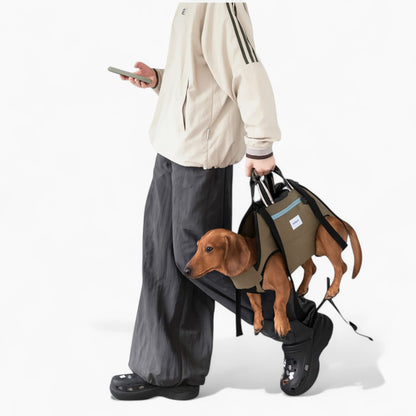 PawVentura dachshund backpack carrier with horizontal support, view 9