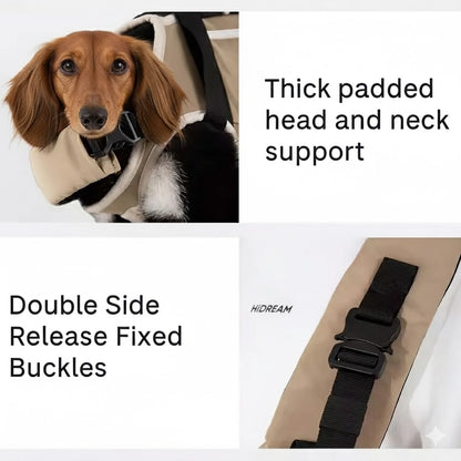PawVentura dachshund backpack carrier with horizontal support, view 12