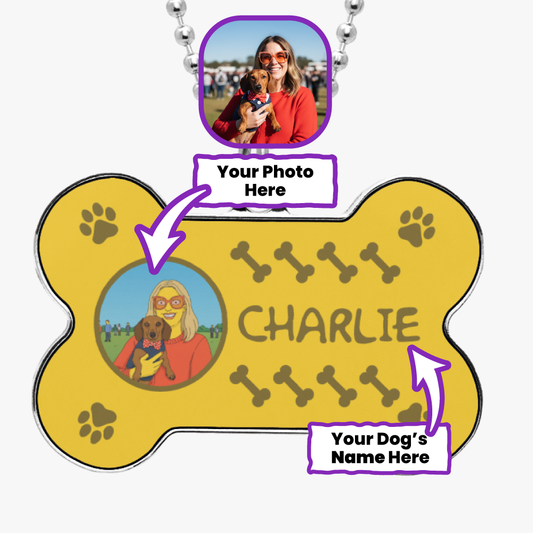 Sage - Necklace for Dachshund moms