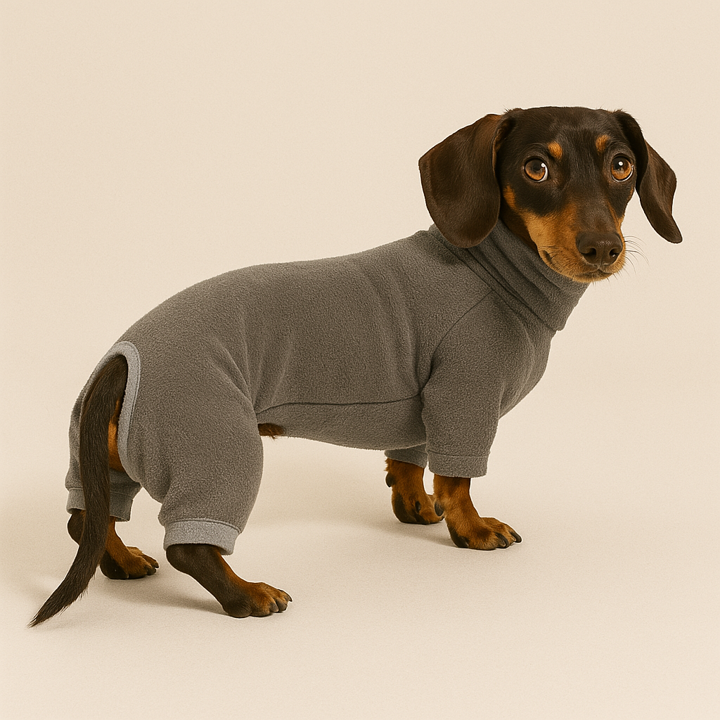 Winter Dachshund Sweater – Fleece Coat for Doxie
