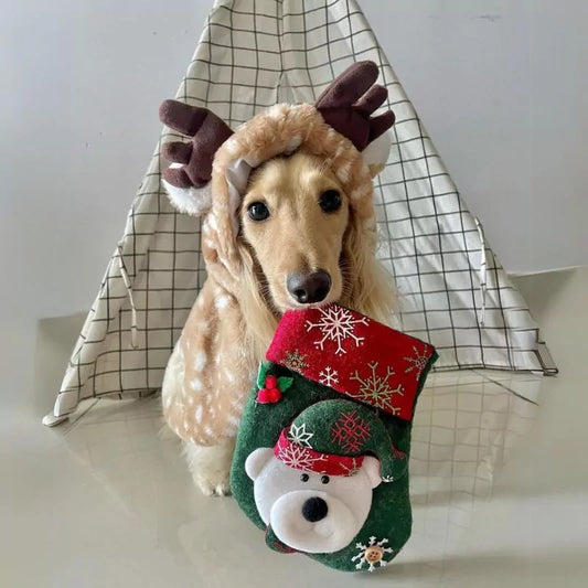 Reindeer Dachshund Holiday Costume Celebrate Christmas in Style