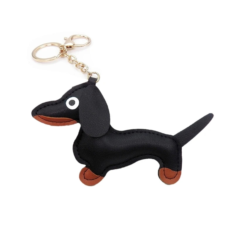 LeatherLove-Whimsical-Dachshund-Keychain-in-Premium-PU-Leather-doxie.us