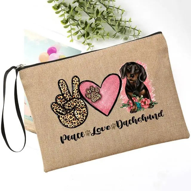 Dachshund-Print-Makeup-Bag-Travel-Toiletry-Organizer-doxie.us