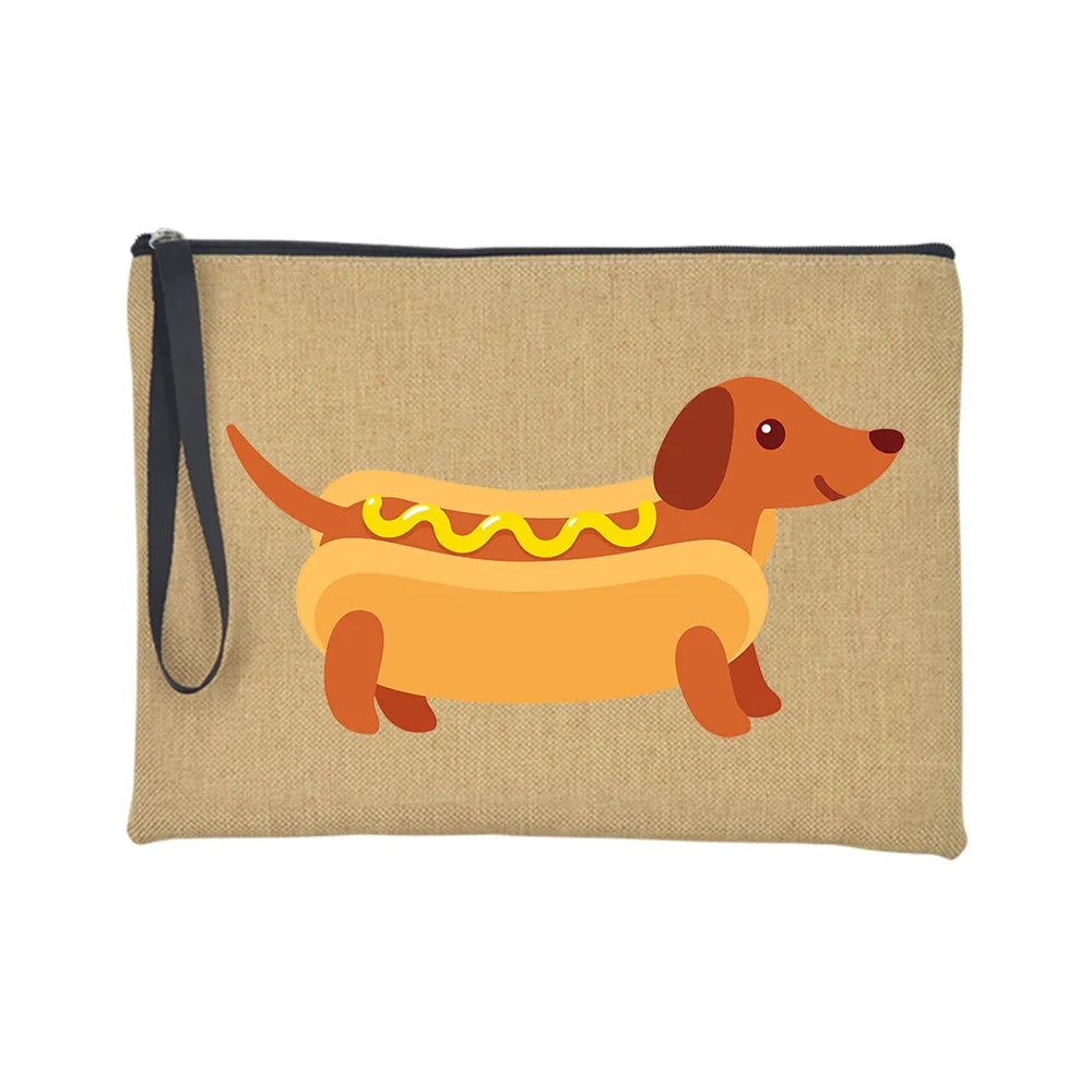 Dachshund-Print-Makeup-Bag-Travel-Toiletry-Organizer-doxie.us