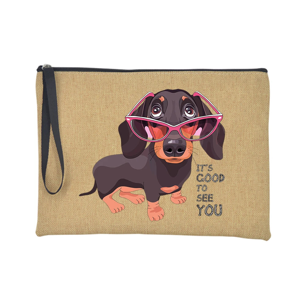 Dachshund-Print-Makeup-Bag-Travel-Toiletry-Organizer-doxie.us