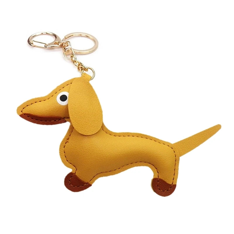 LeatherLove-Whimsical-Dachshund-Keychain-in-Premium-PU-Leather-doxie.us