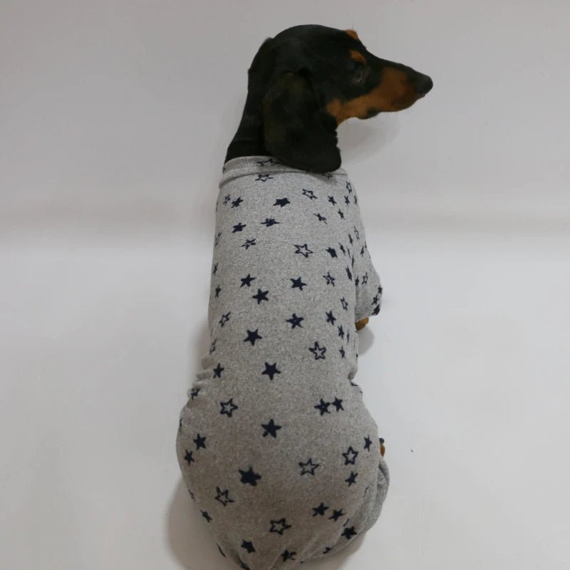 Long-Sleeved Dachshund Pajamas – Lightweight Cozy Cotton Sleepwear