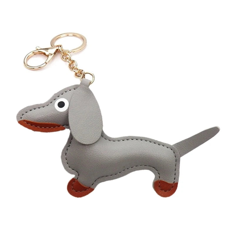 LeatherLove-Whimsical-Dachshund-Keychain-in-Premium-PU-Leather-doxie.us