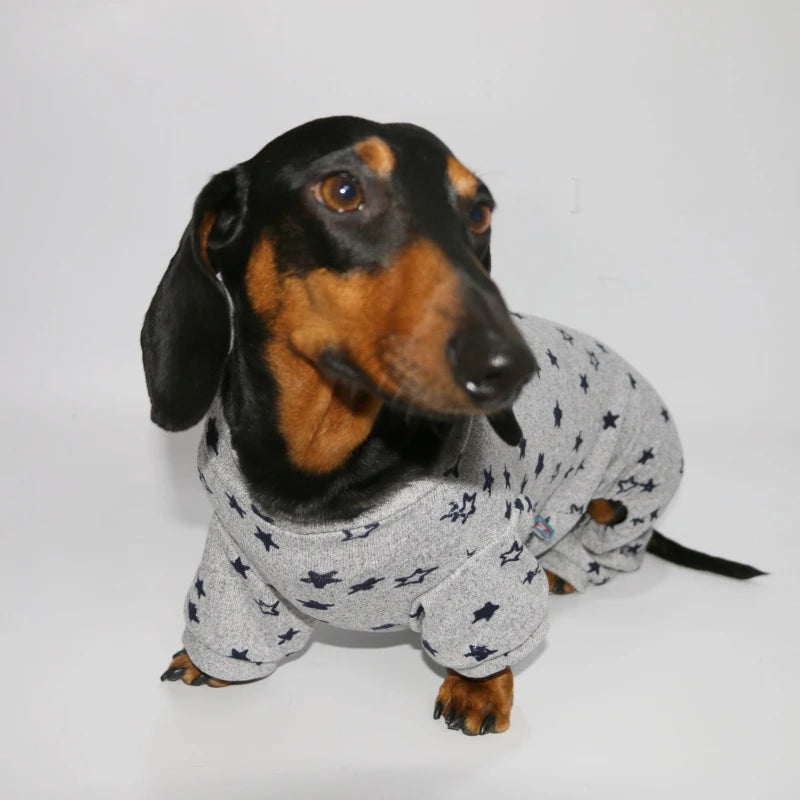 Long-Sleeved Dachshund Pajamas – Lightweight Cozy Cotton Sleepwear