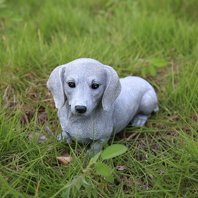 SculptedDoxie-Charming-Dachshund-Statues-Creative-Garden-Decor-doxie.us