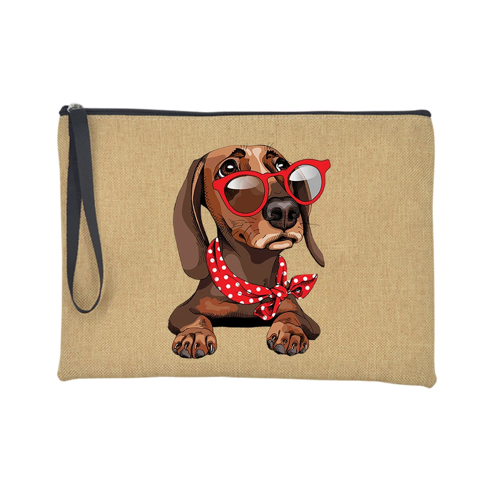 Dachshund-Print-Makeup-Bag-Travel-Toiletry-Organizer-doxie.us