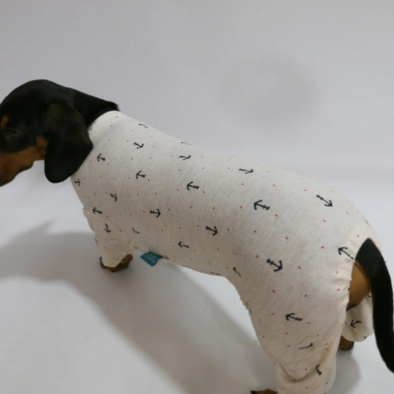 Long-Sleeved Dachshund Pajamas – Lightweight Cozy Cotton Sleepwear
