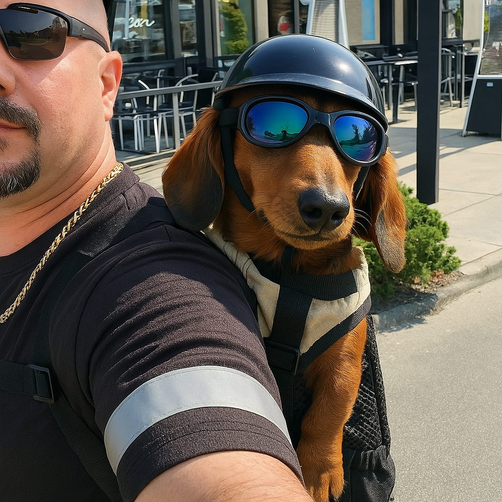 doxie motorcycle helmet Ultimate Dachshund Protection Helmet – Dachshund Shop