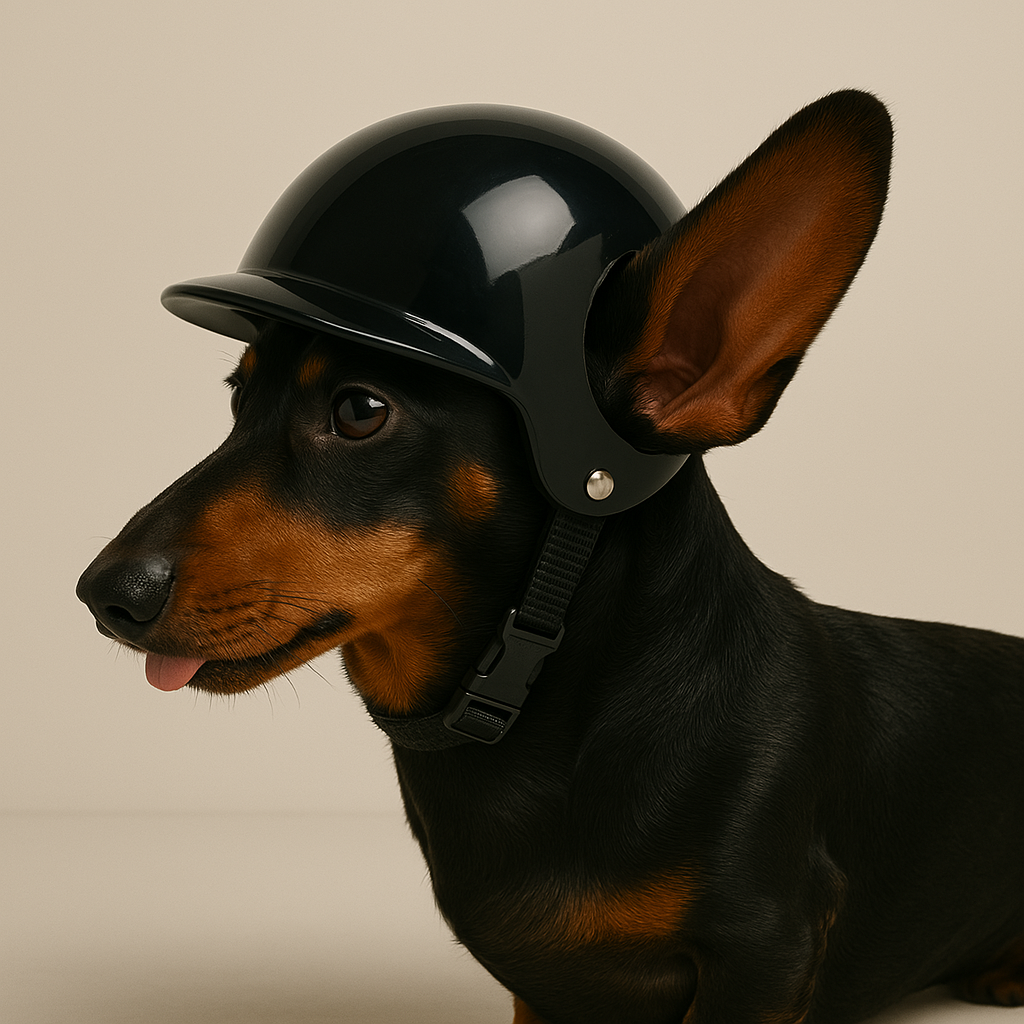 doxie motorcycle helmet Ultimate Dachshund Protection Helmet – Dachshund Shop