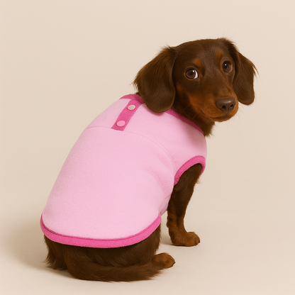 Cozy Doxie Sweater Soft Fleece Vest for Your Dachshund