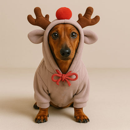HoofHound Reno Dachshund Sudadera con capucha
